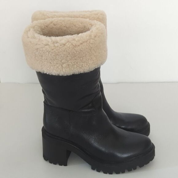 New Marc Fisher Lug Sole Booties Size 7 - Picture 3 of 7